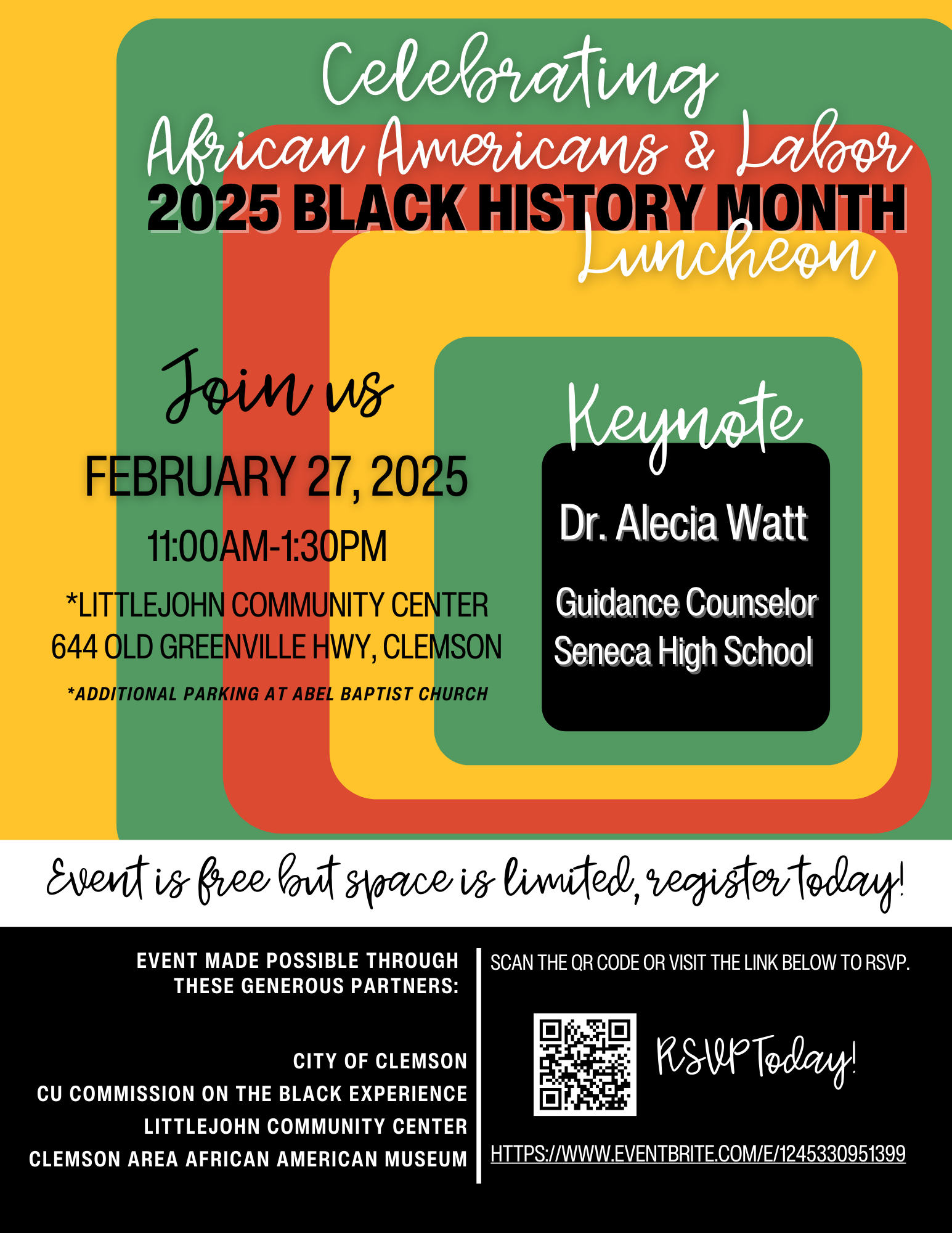 Black History Month Luncheon - Click to register